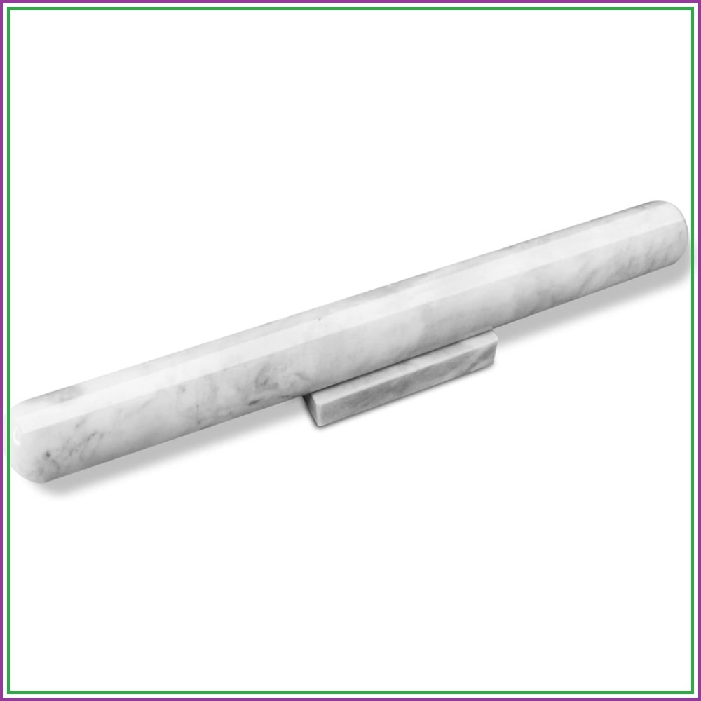 Rolling Pin Marble - Marble Rolling Pin with Stand, 15.7