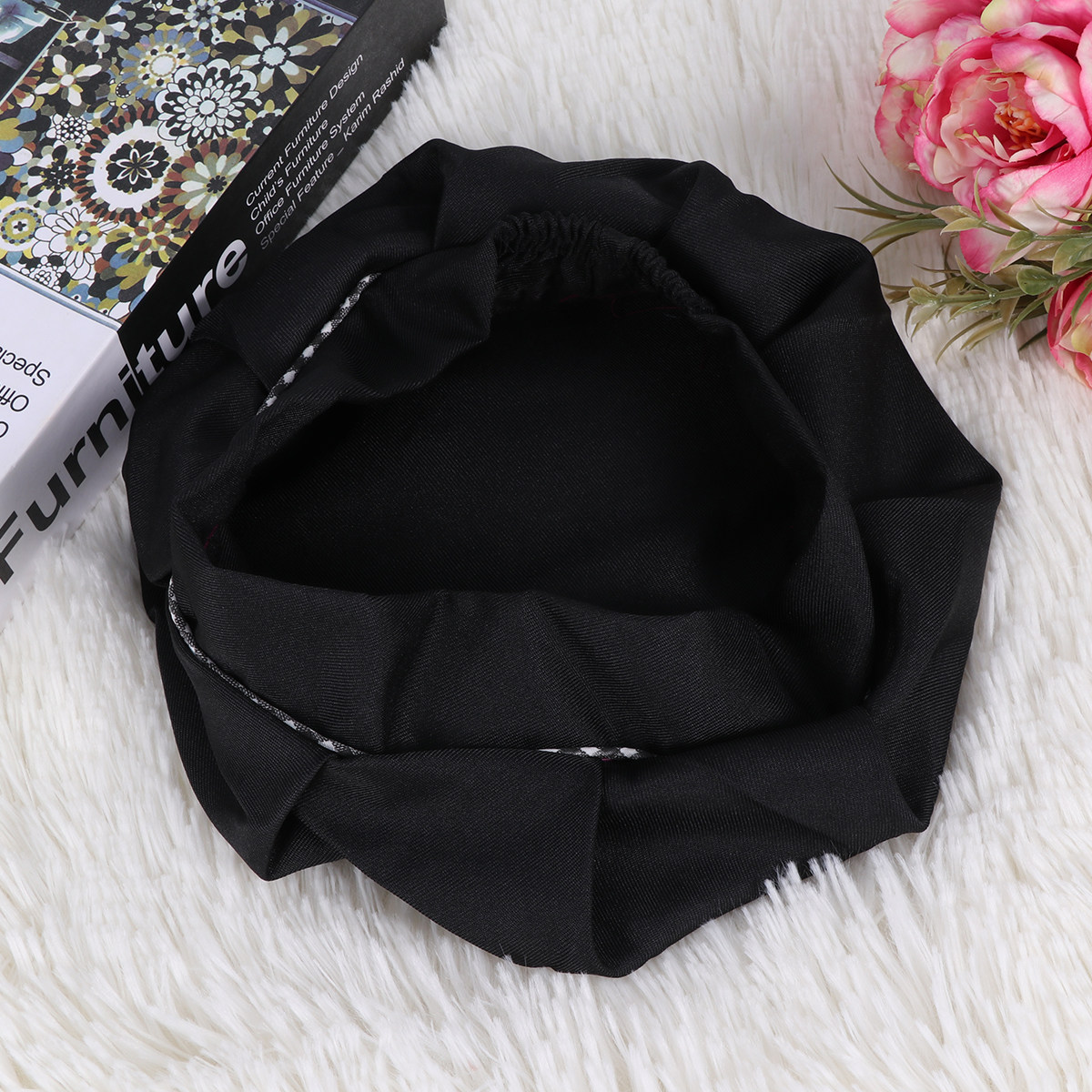 Kitchen Baking - 1pc Children Chef Hat Black Adjustable