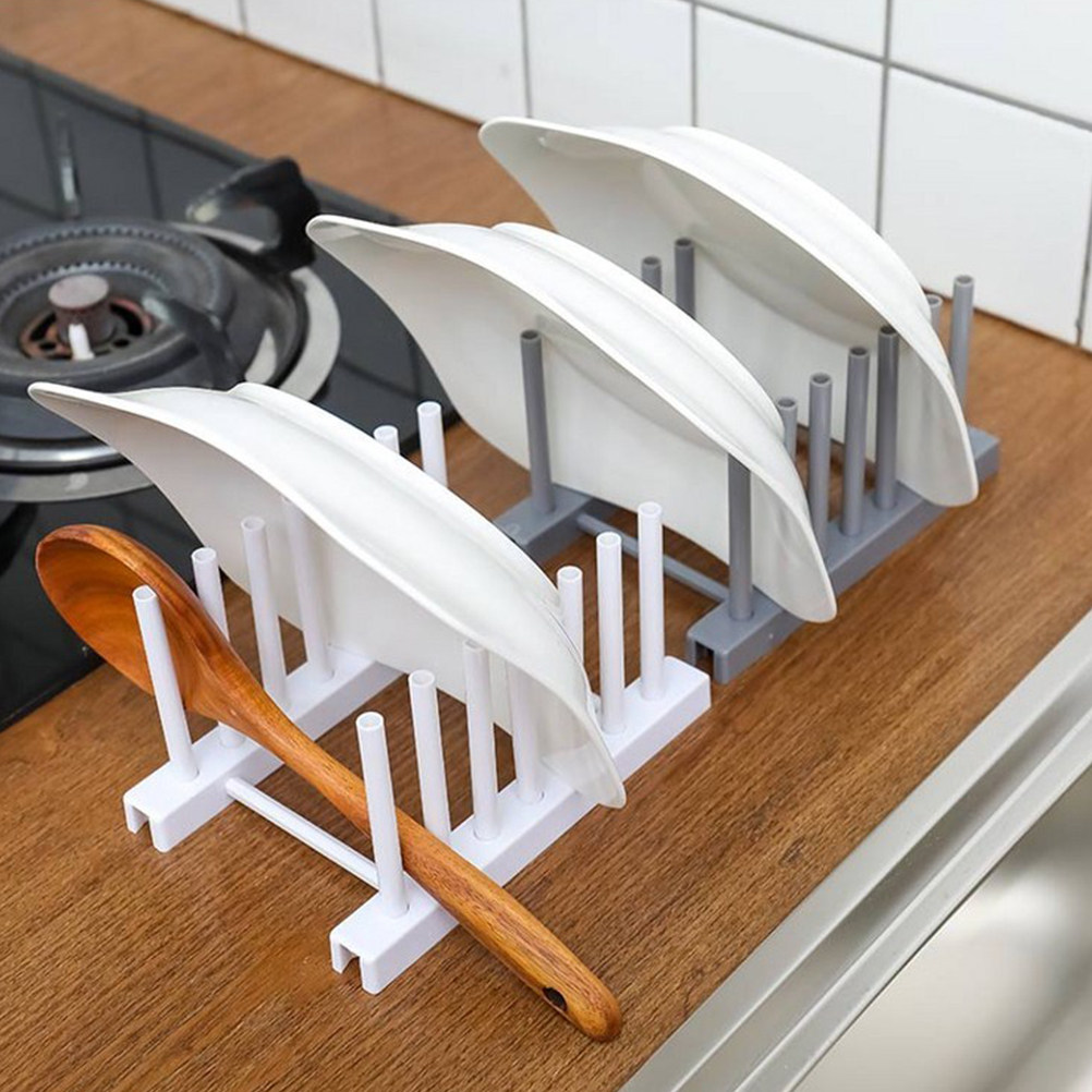 Kitchen Baking Sheet Organizer - Premium Plastic Dish Rack Kitchen Storage