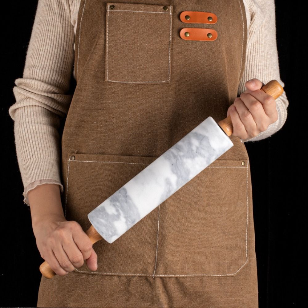 Rolling Pin Marble - Wooden Handle Marble Rolling Pin Smooth