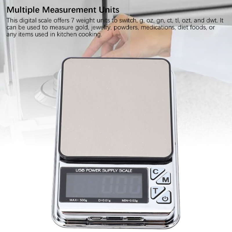 Kitchen Baking Unit - E2 Digital Milligram Kitchen Scale 500g