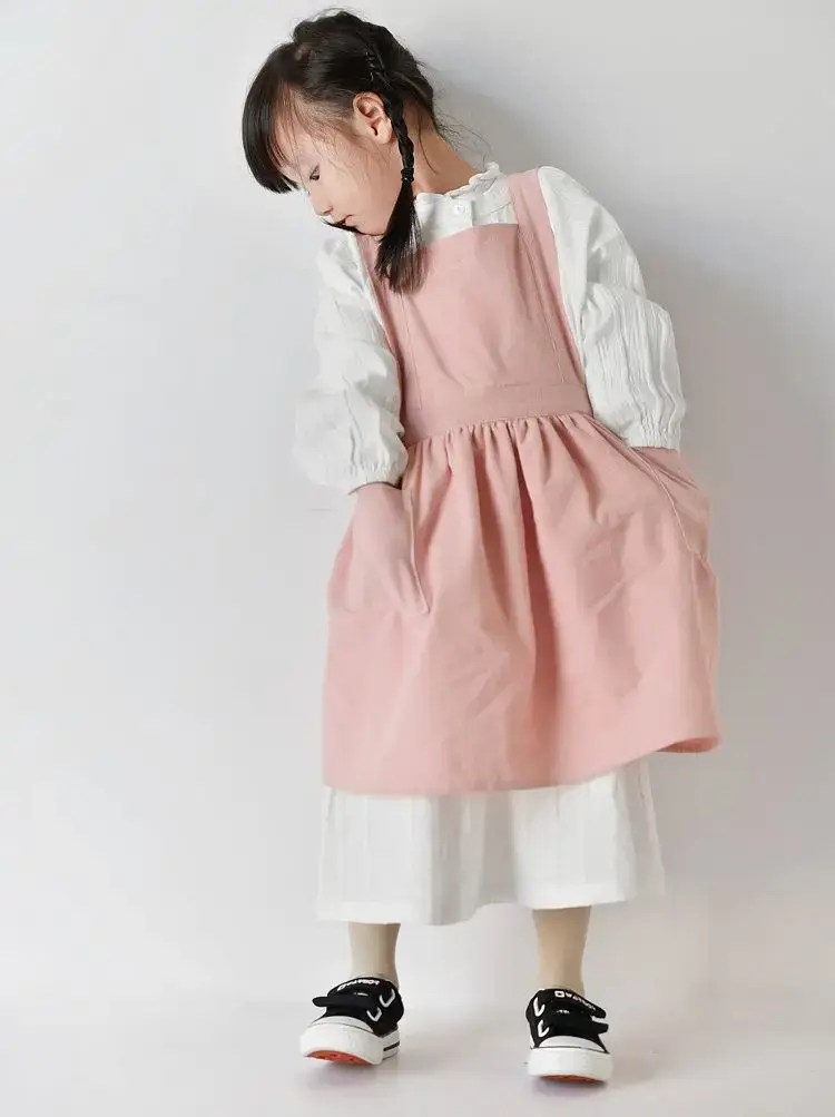 Baking Kitchen Kids - Kids Cotton Apron Dress Parent-Child Baby