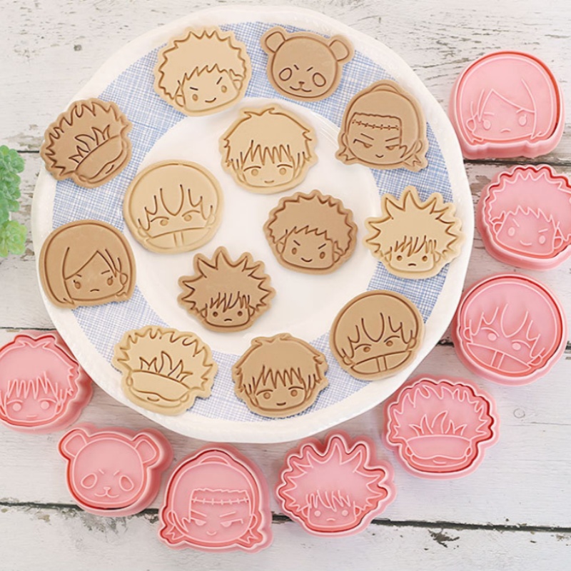 8pcs Jujutsu Kaisen Cake Cooki – Baking Kitchen Kids Bewertung und Preis