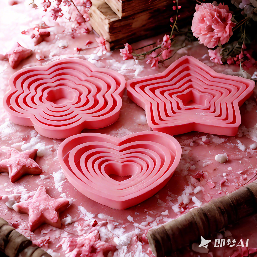 1set/3sets Pink Heart Star Flo – Cookie Cutter Set Bewertung und Preis