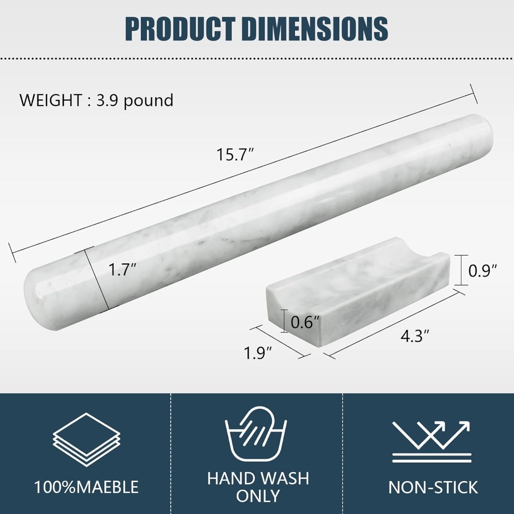 Marble Rolling Pin with Stand, – Rolling Pin Marble Bewertung und Preis