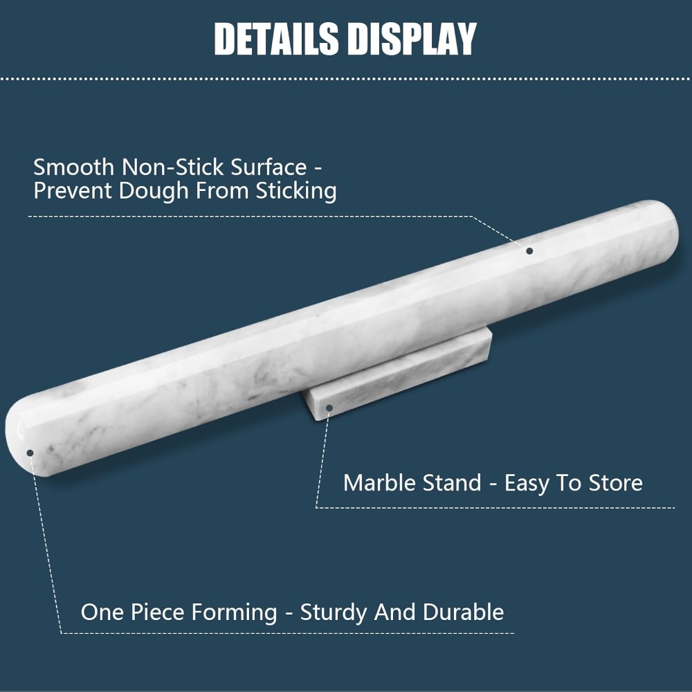 Marble Rolling Pin with Stand, – Rolling Pin Marble Bewertung und Preis