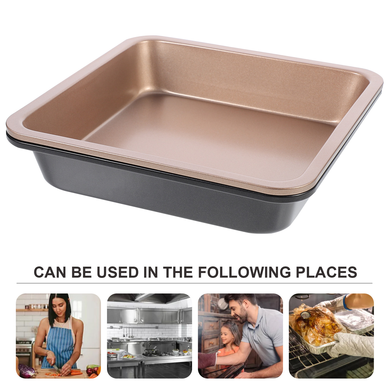 2Pcs Baking Cake Plate Carbon  – Kitchen Baking Pans Bewertung und Preis