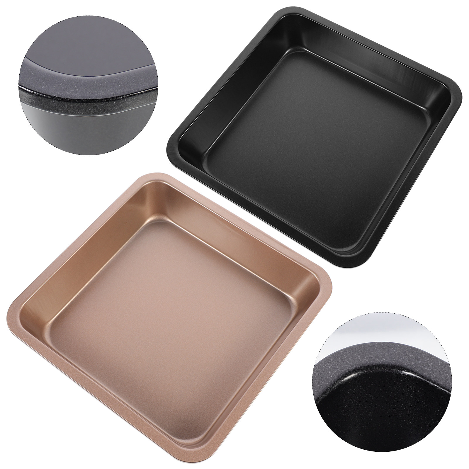 2Pcs Baking Cake Plate Carbon  – Kitchen Baking Pans Bewertung und Preis