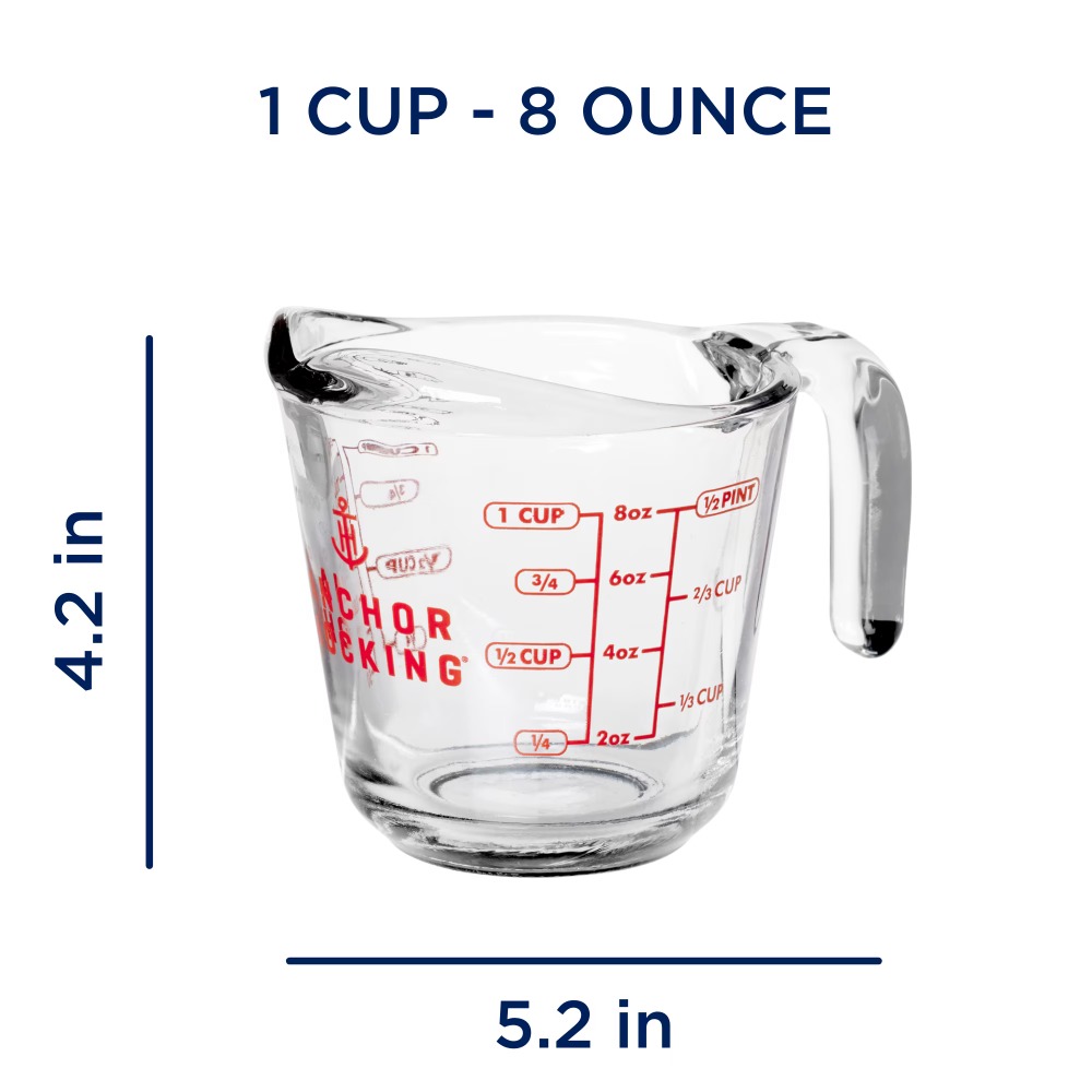2-Pack Glass Measuring Cups Se – Kitchen Baking Bewertung und Preis