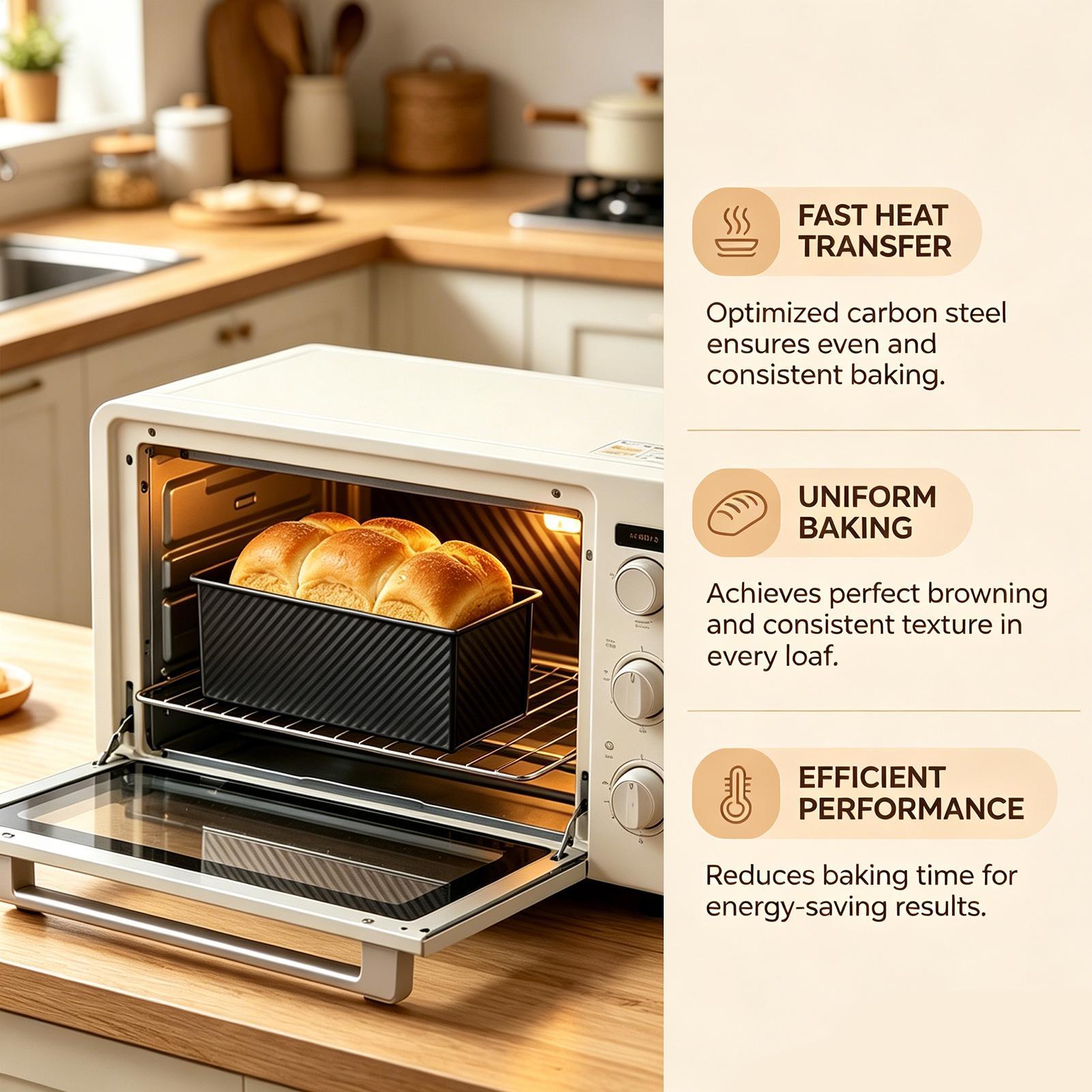 Bread Baking Pan Corrugated Ca – Kitchen Baking Pans Bewertung und Preis