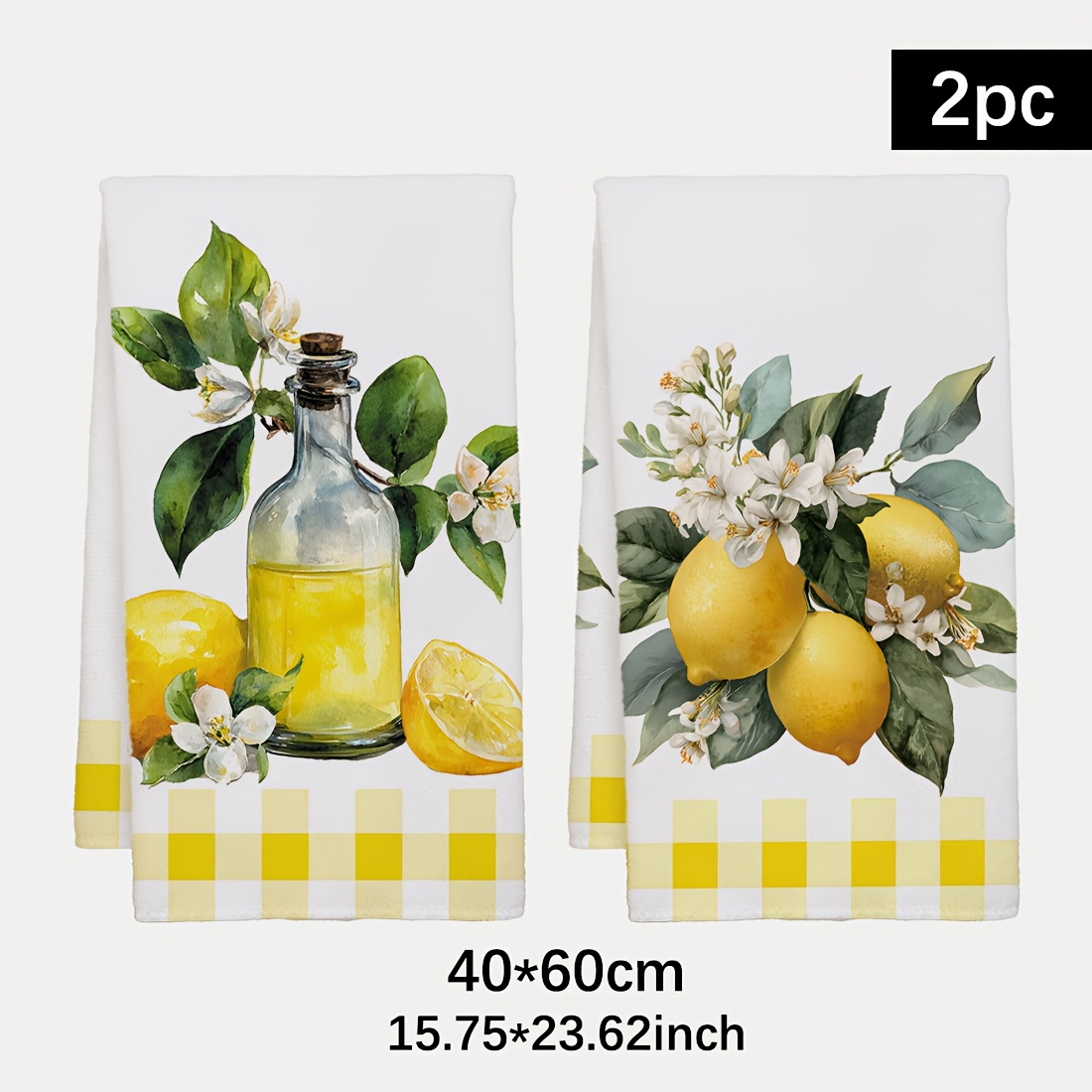 2Pcs, Lemon Floral Pattern Kit – Kitchen And Baking Life Bewertung und Preis