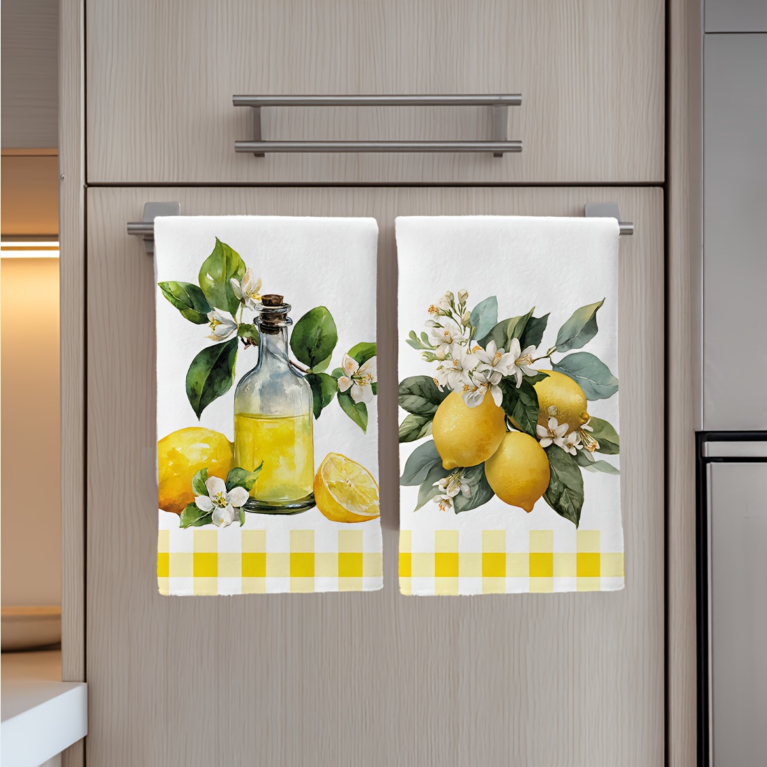 2Pcs, Lemon Floral Pattern Kit – Kitchen And Baking Life Bewertung und Preis