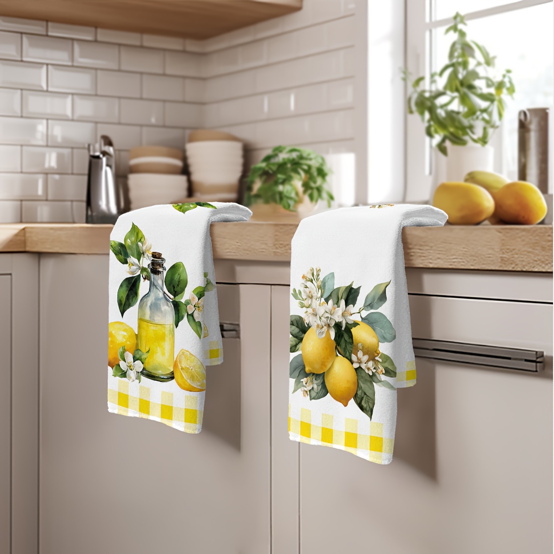 2Pcs, Lemon Floral Pattern Kit – Kitchen And Baking Life Bewertung und Preis