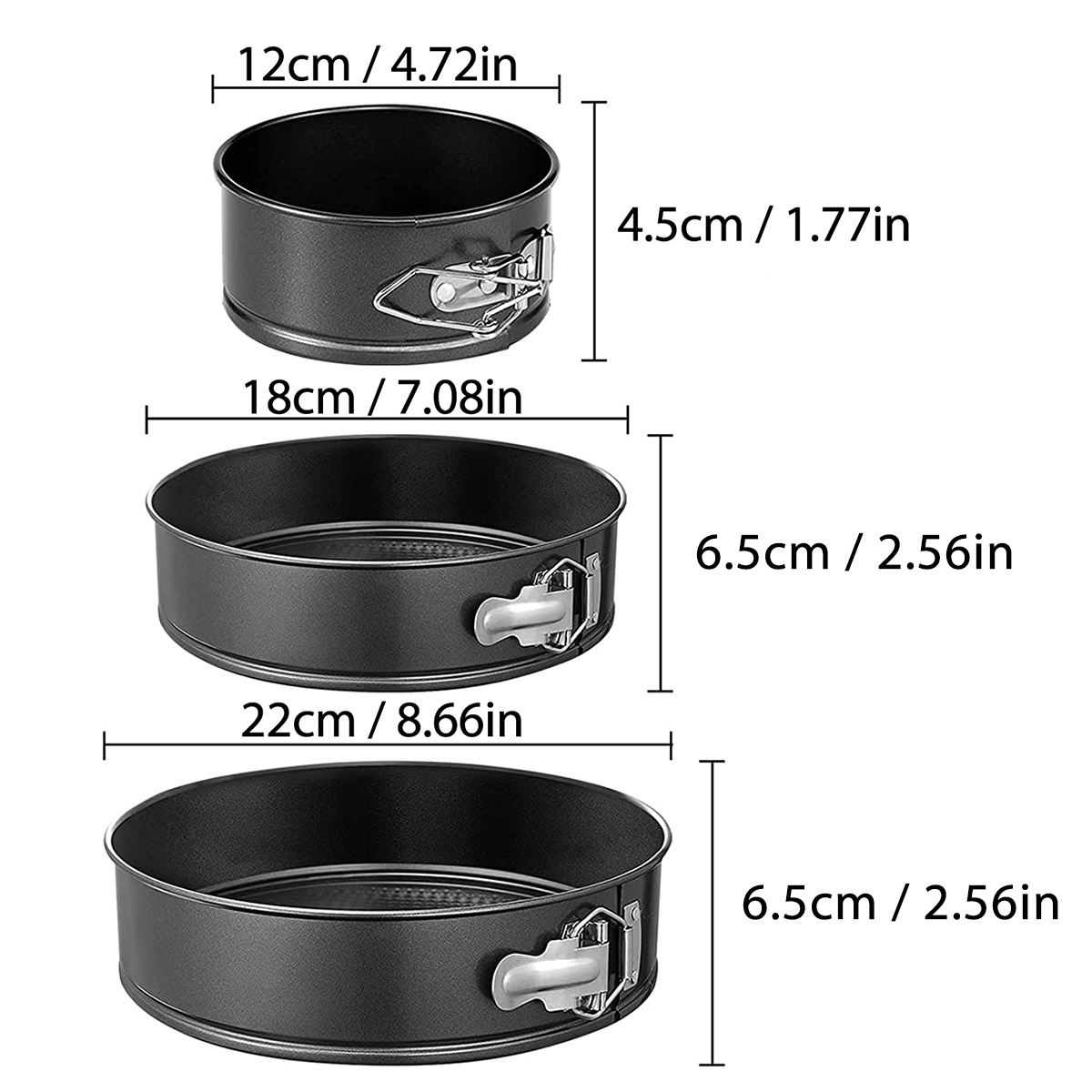 1PC, 3PCS Cake Pan Set, Round  – Kitchen Baking Pans Bewertung und Preis