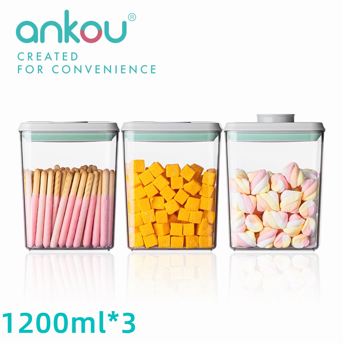 Ankou 3Pcs 1.2L Pop Airtight F – Kitchen Zo Bewertung und Preis