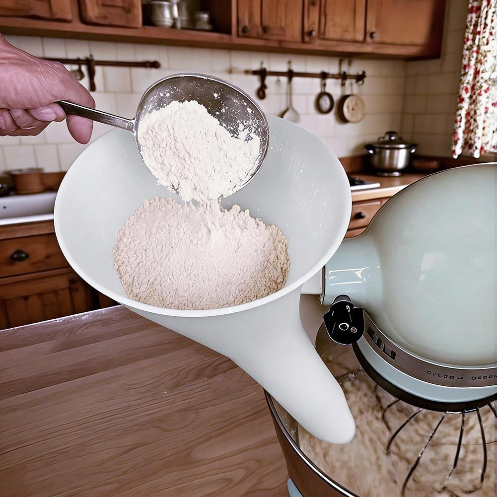 Spill Proof Flour Funnel for 5 – Kitchen Baking Mixer Bewertung und Preis