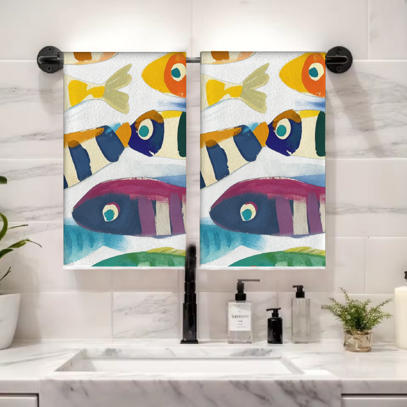 2Pcs, Watercolor Striped Fish  – Kitchen And Baking Life Bewertung und Preis