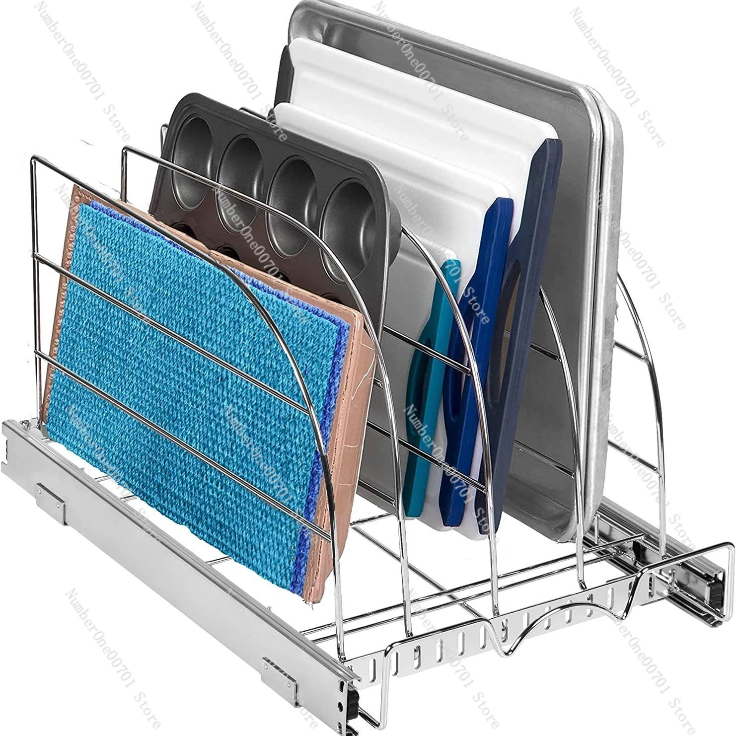 Slide-Out Kitchen Cabinet Orga – Kitchen Baking Sheet Organizer Bewertung und Preis