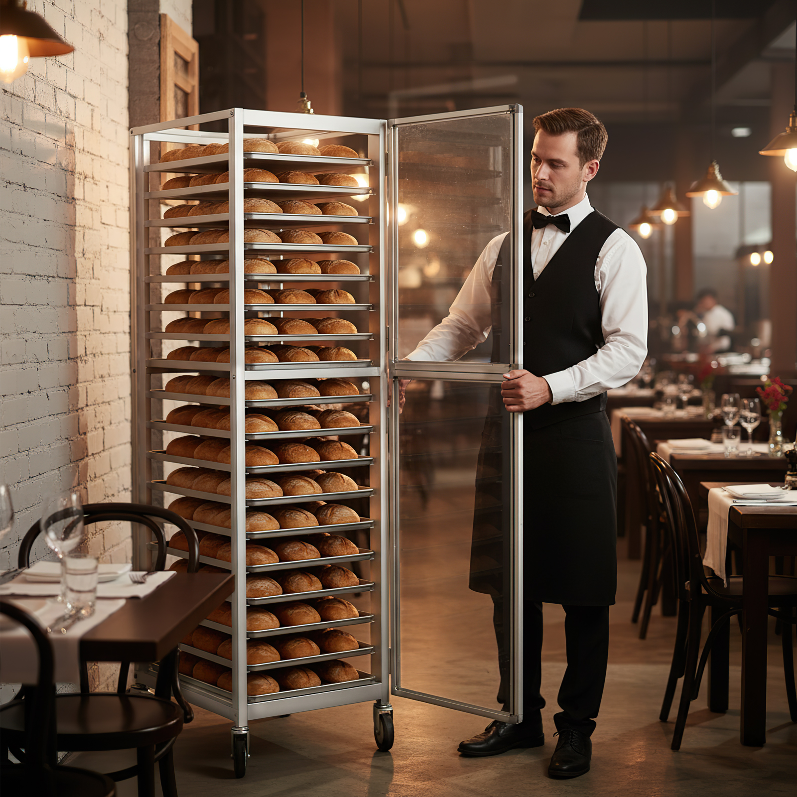 18 Tiers Bun Rack with Wheels  – Commercial Kitchen Baking Equipment Bewertung und Preis