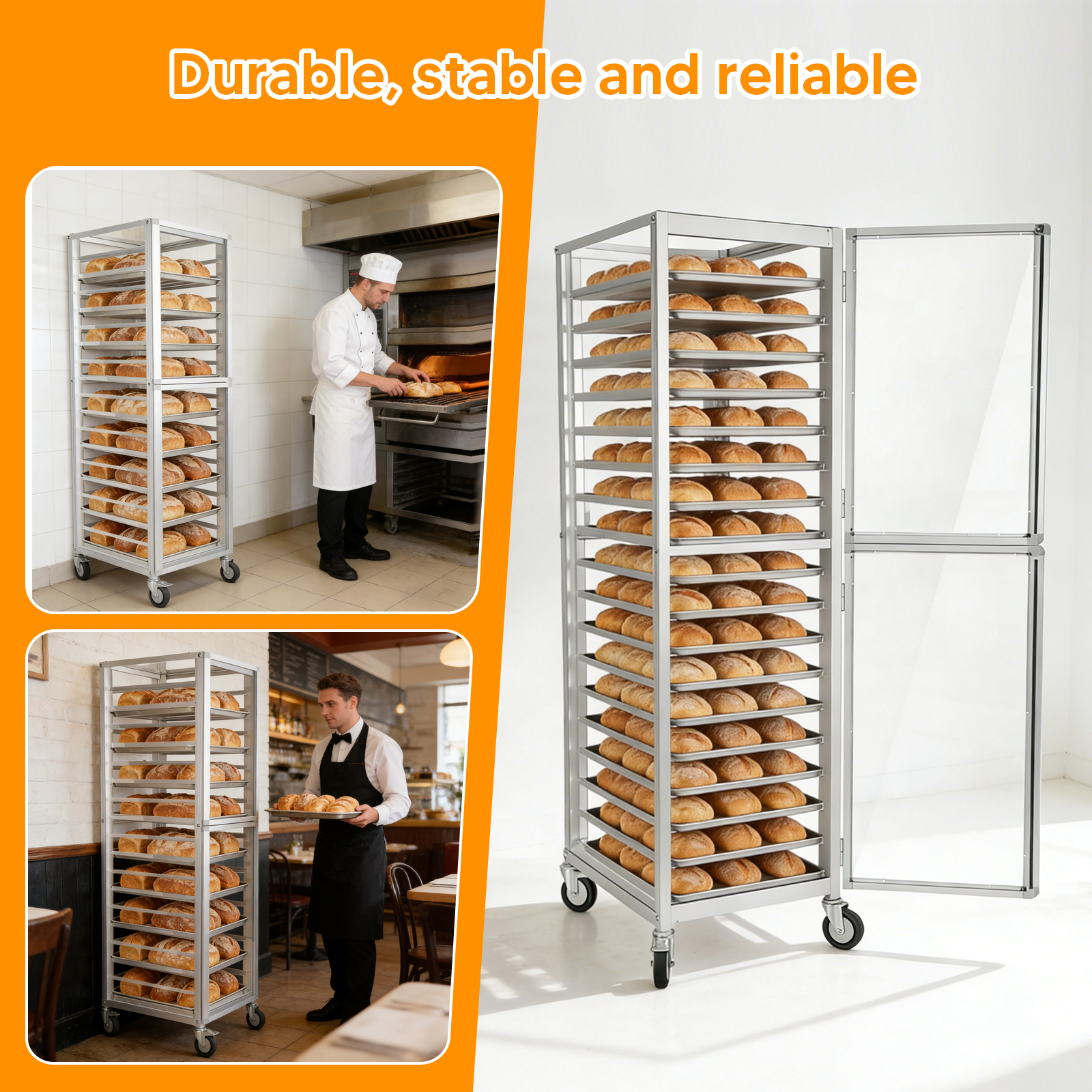 18 Tiers Bun Rack with Wheels  – Commercial Kitchen Baking Equipment Bewertung und Preis