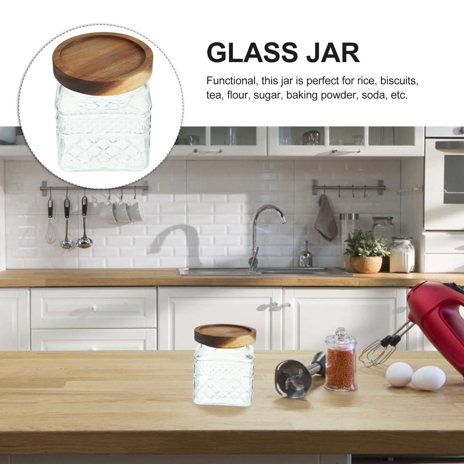 Airtight Glass Canister with N – Kitchen Baking Soda Bewertung und Preis