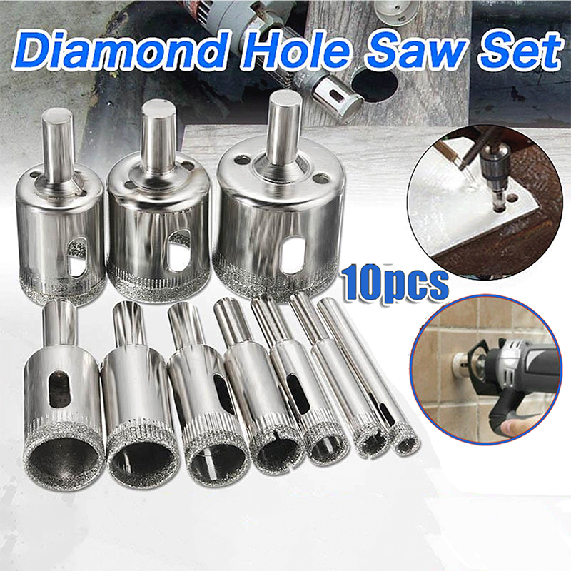 10PCS 3-50mm Diamond Hole Saw  – Rolling Pin Marble Bewertung und Preis