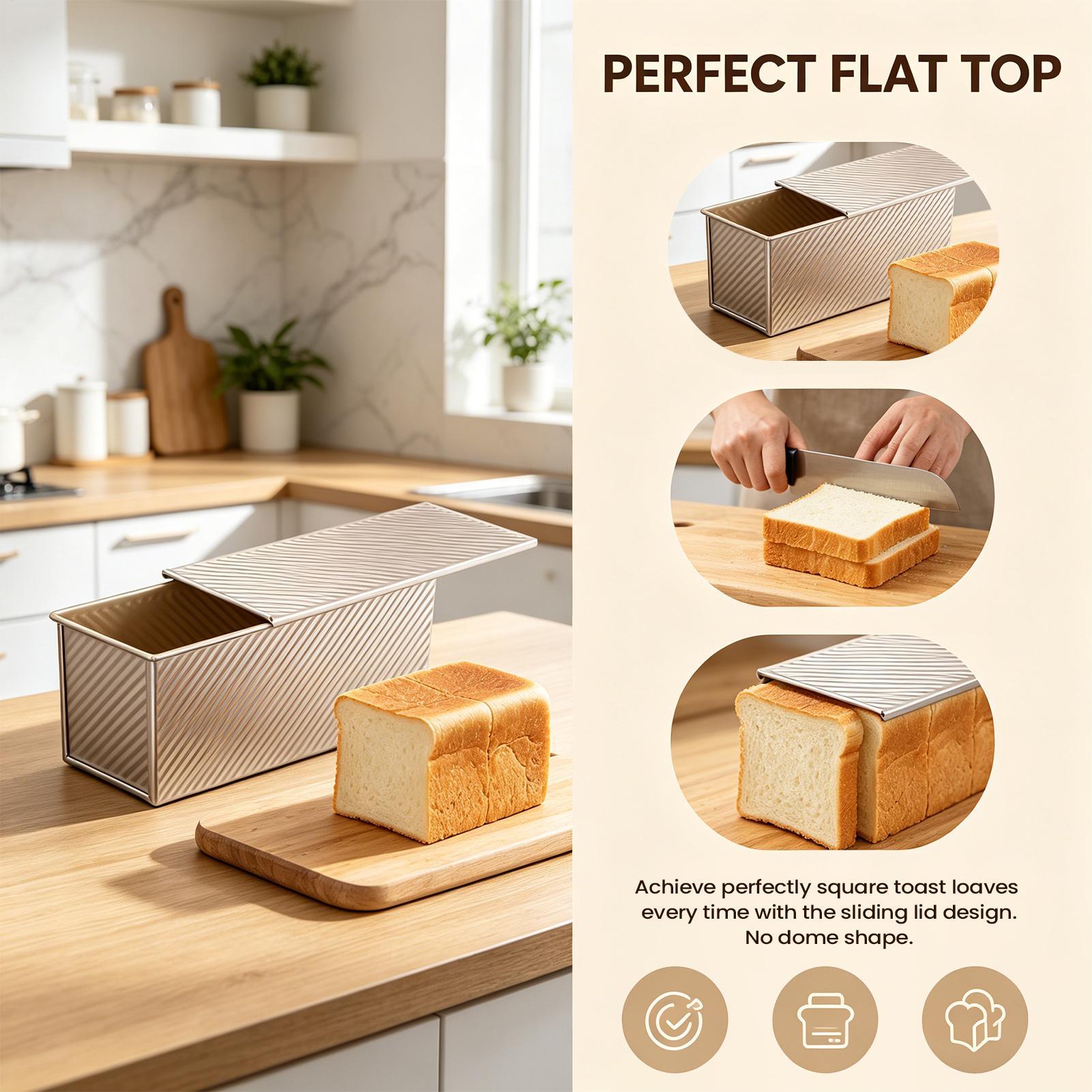 Loaf Pan With Lid Corrugated C – Kitchen Baking Pans Bewertung und Preis