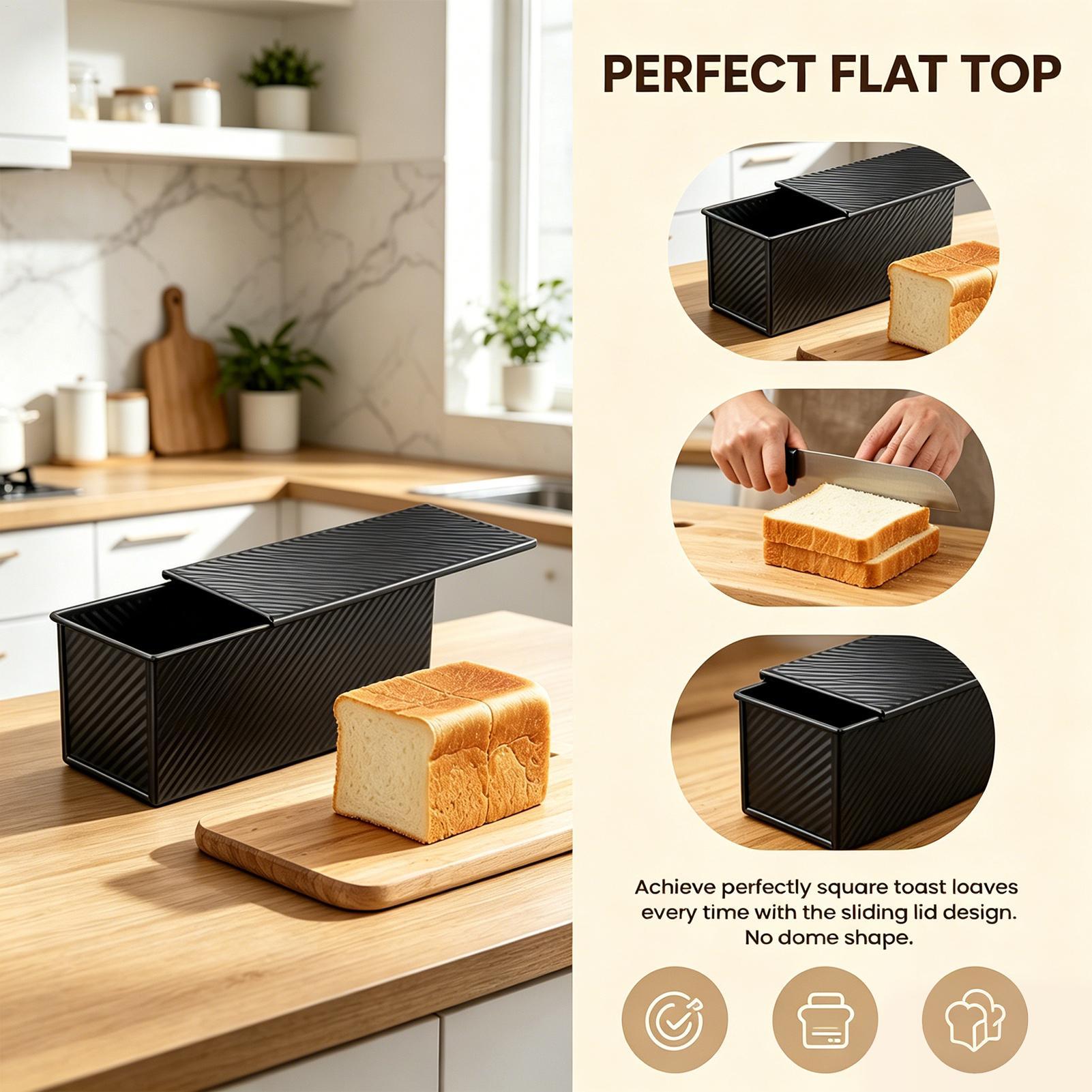 Loaf Pan With Lid Corrugated C – Kitchen Baking Pans Bewertung und Preis
