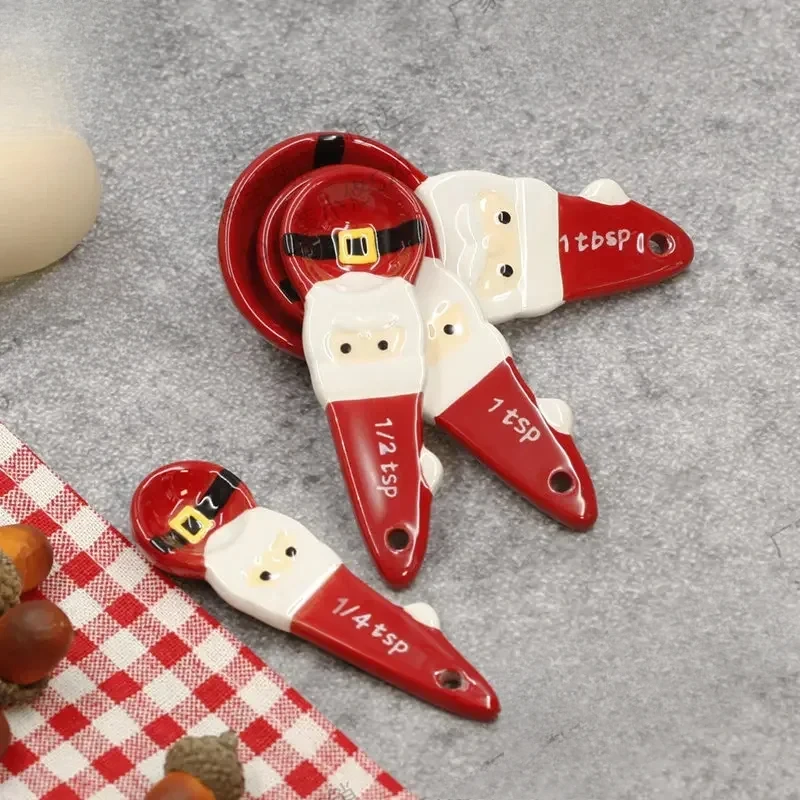 4pcs Christmas Measuring Spoon – Kitchen Baking Gifts Bewertung und Preis