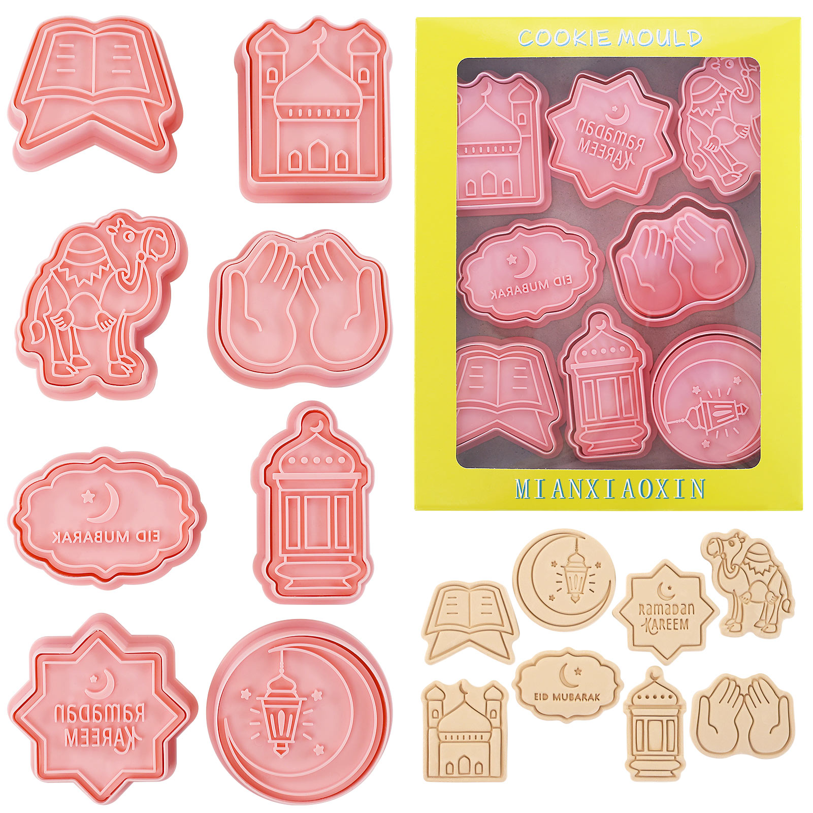 8 Pcs Eid Mubarak Cookie Cutte – Cookie Cutter Set Bewertung und Preis