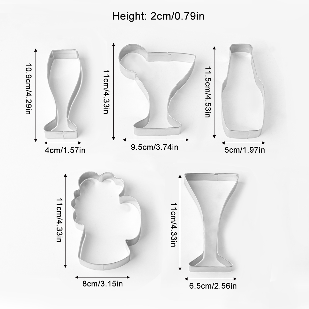 Cookie Cutter Set, 5PCS Cockta – Cookie Cutter Set Bewertung und Preis