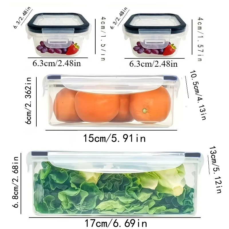 8Pcs Set Includes 4 Containers – Kitchen Zo Bewertung und Preis