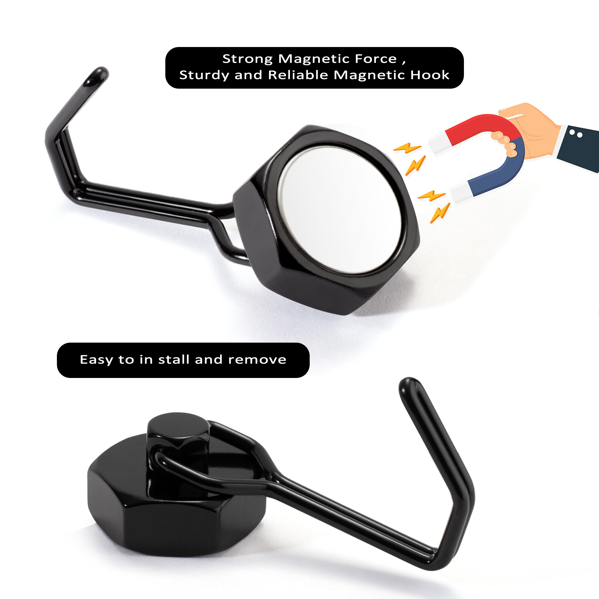 2PCS Strong Magnetic Hooks Sto – Kitchen Baking Gifts Bewertung und Preis
