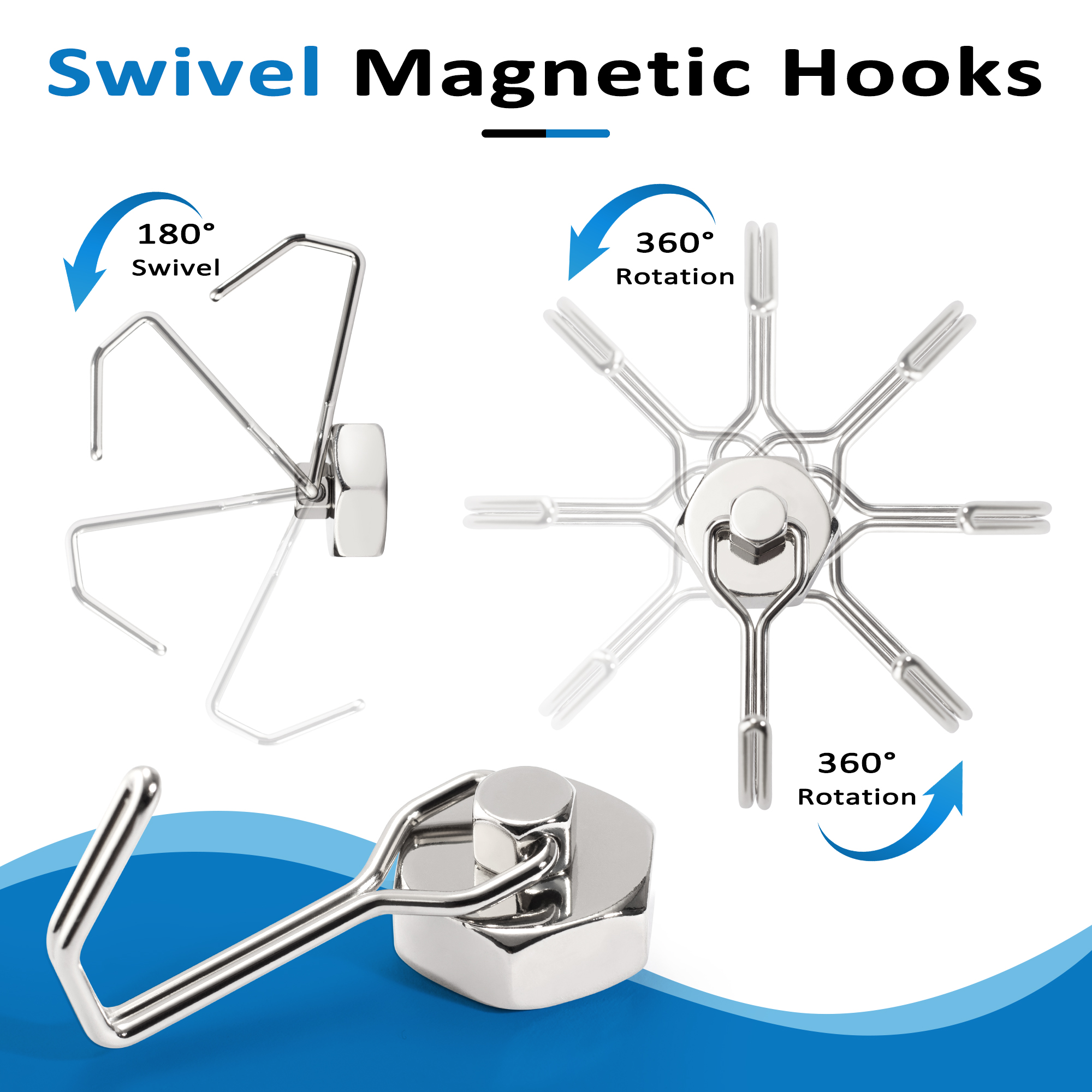 2PCS Strong Magnetic Hooks Sto – Kitchen Baking Gifts Bewertung und Preis