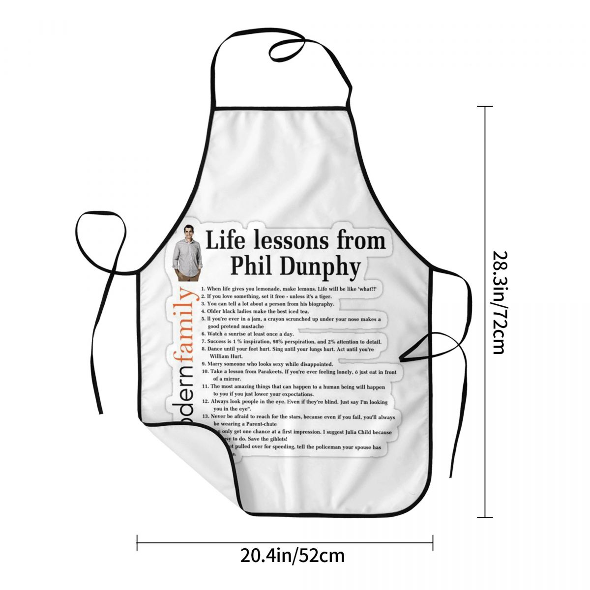 Life Lessons Phil Dunphy Apron – Kitchen And Baking Life Bewertung und Preis