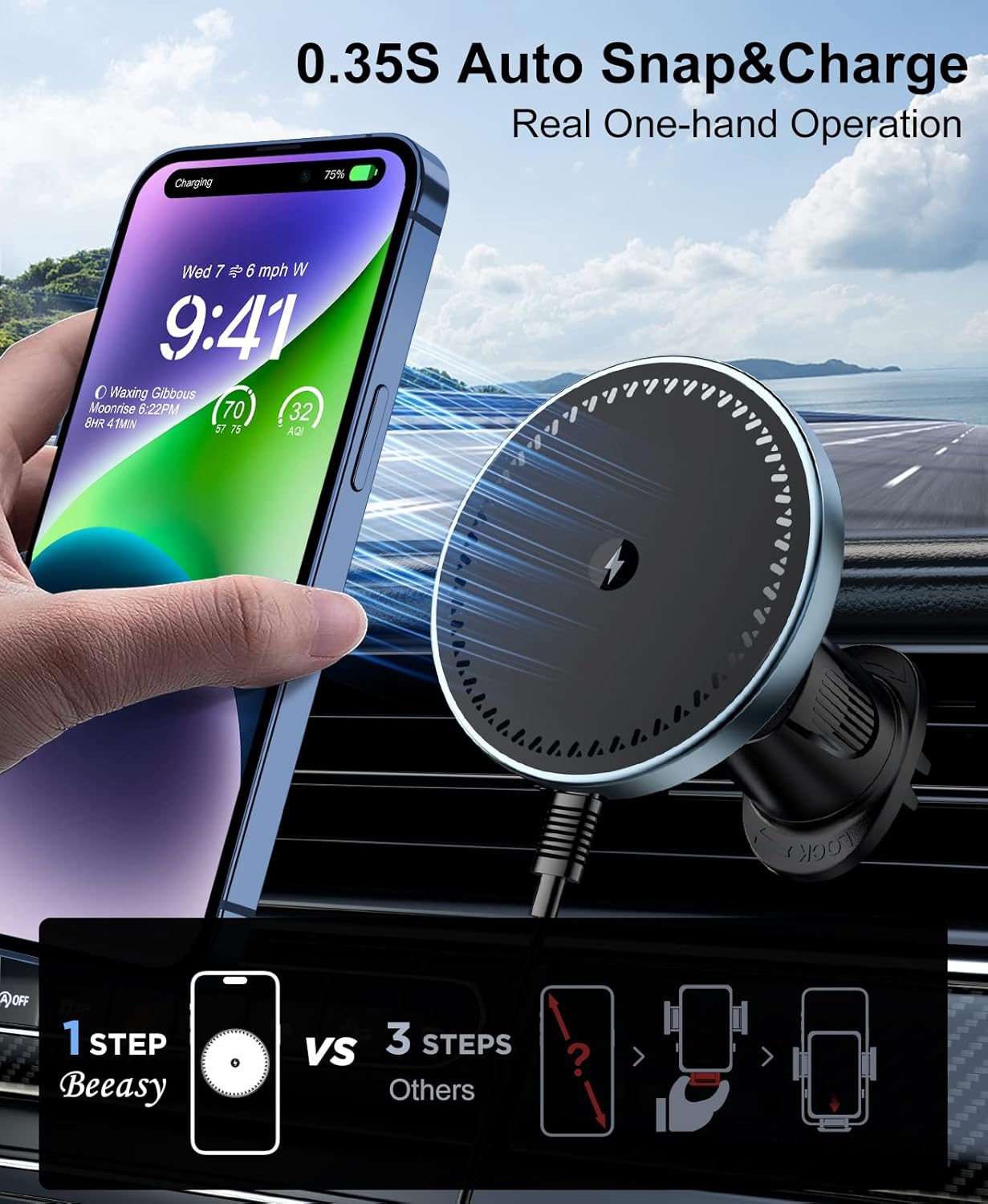 UYUXIO Magnetic Car Mount Phon – Cooling Rack Wire Bewertung und Preis