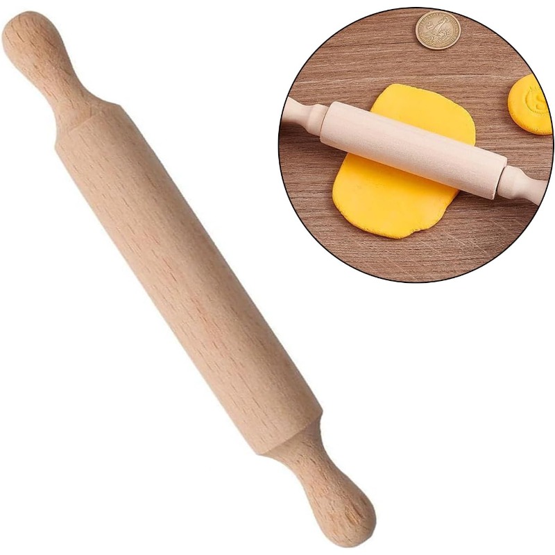 Wooden Mini Rolling Pin for Ki – Baking Kitchen Kids Bewertung und Preis