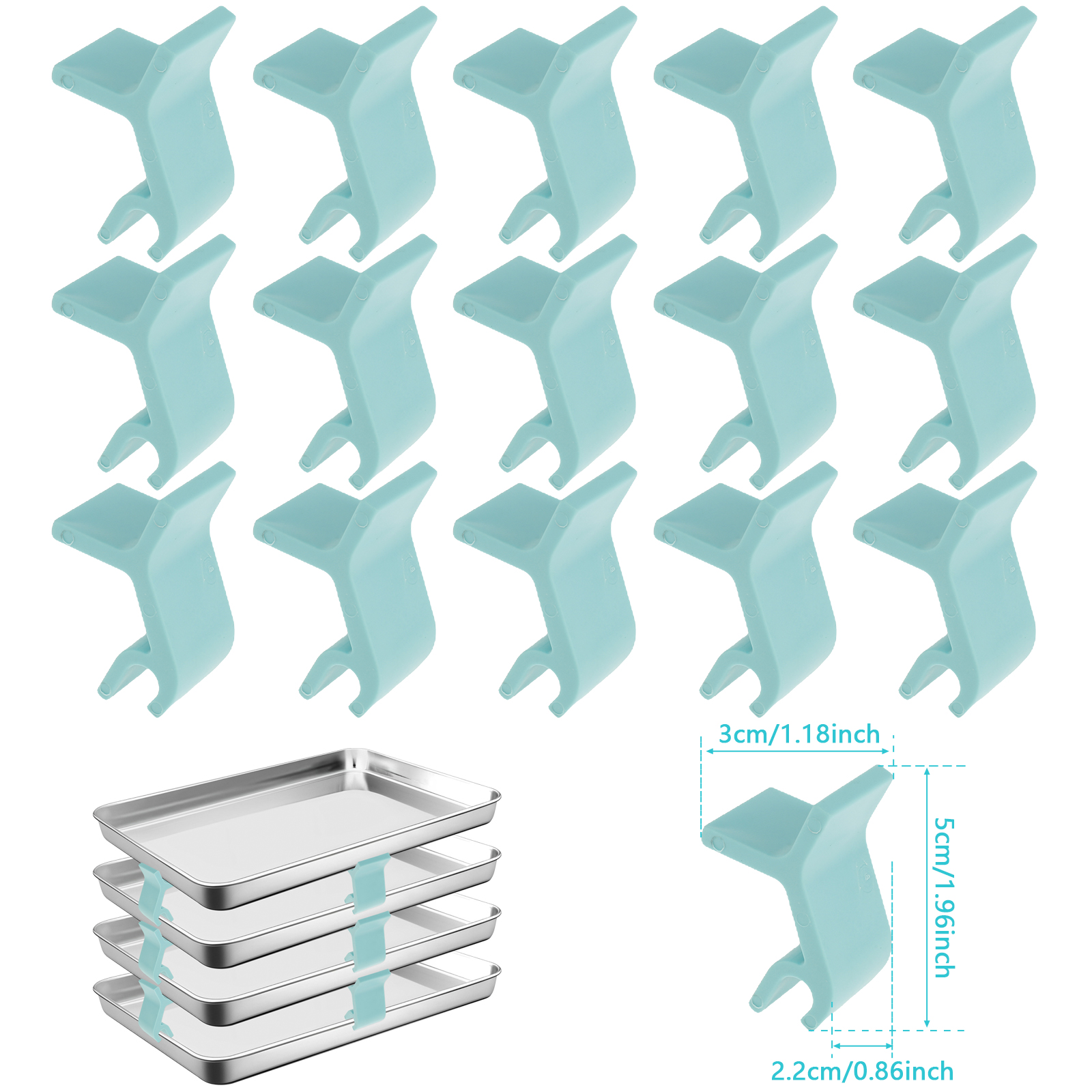 16/32Pcs Stackable Cookie Shee – Kitchen Baking Sheet Organizer Bewertung und Preis