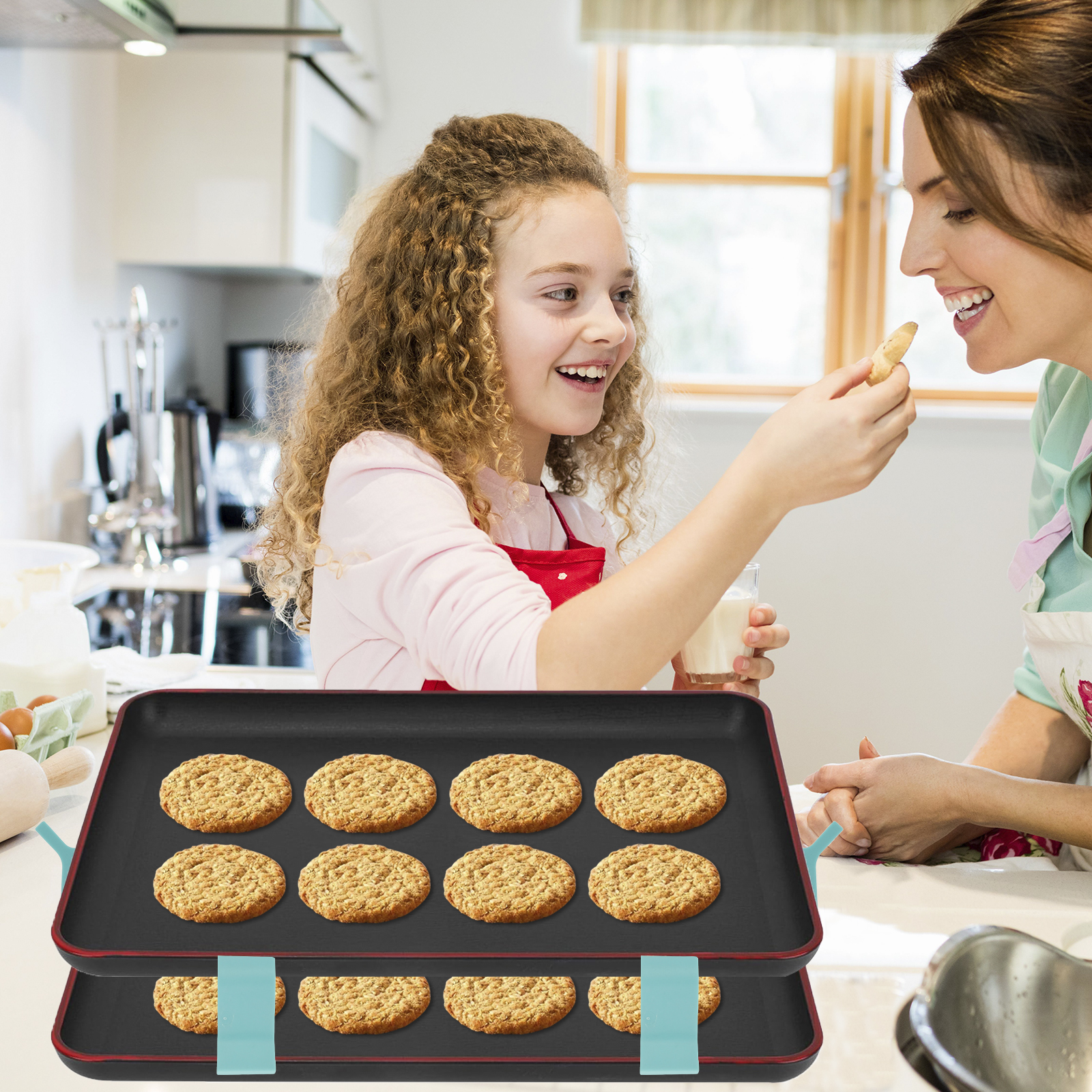16/32Pcs Stackable Cookie Shee – Kitchen Baking Sheet Organizer Bewertung und Preis
