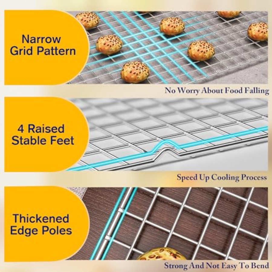 2PCS Cooling Racks for Cooking – Cooling Rack Wire Bewertung und Preis