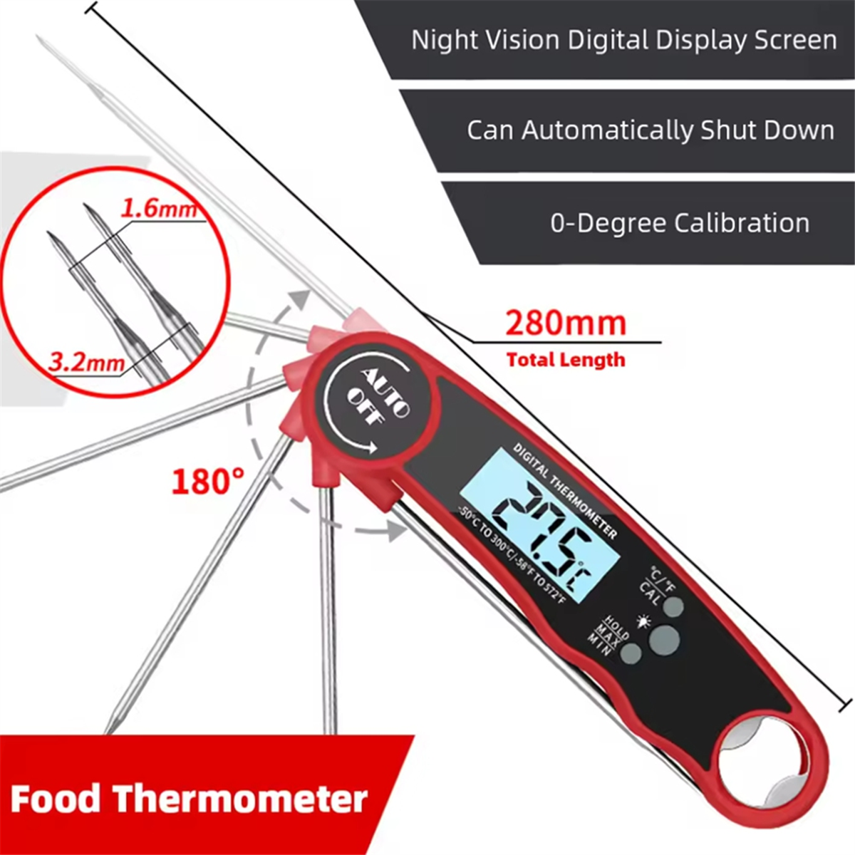 A002 Food Thermometer Kitchen  – Kitchen Baking Bewertung und Preis