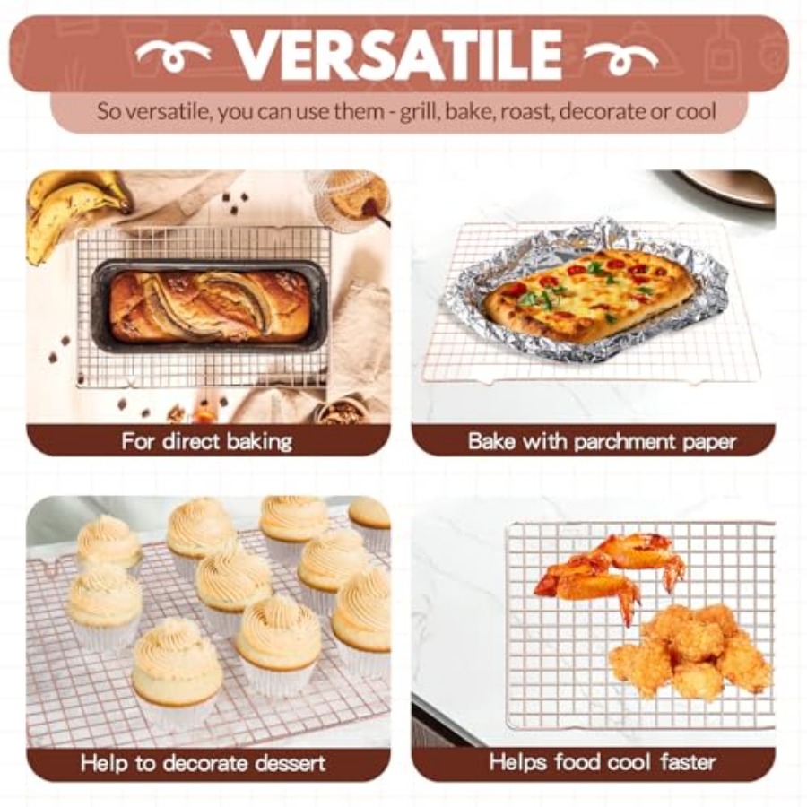 2 PCS Cooling Racks for Cookin – Cooling Rack Wire Bewertung und Preis