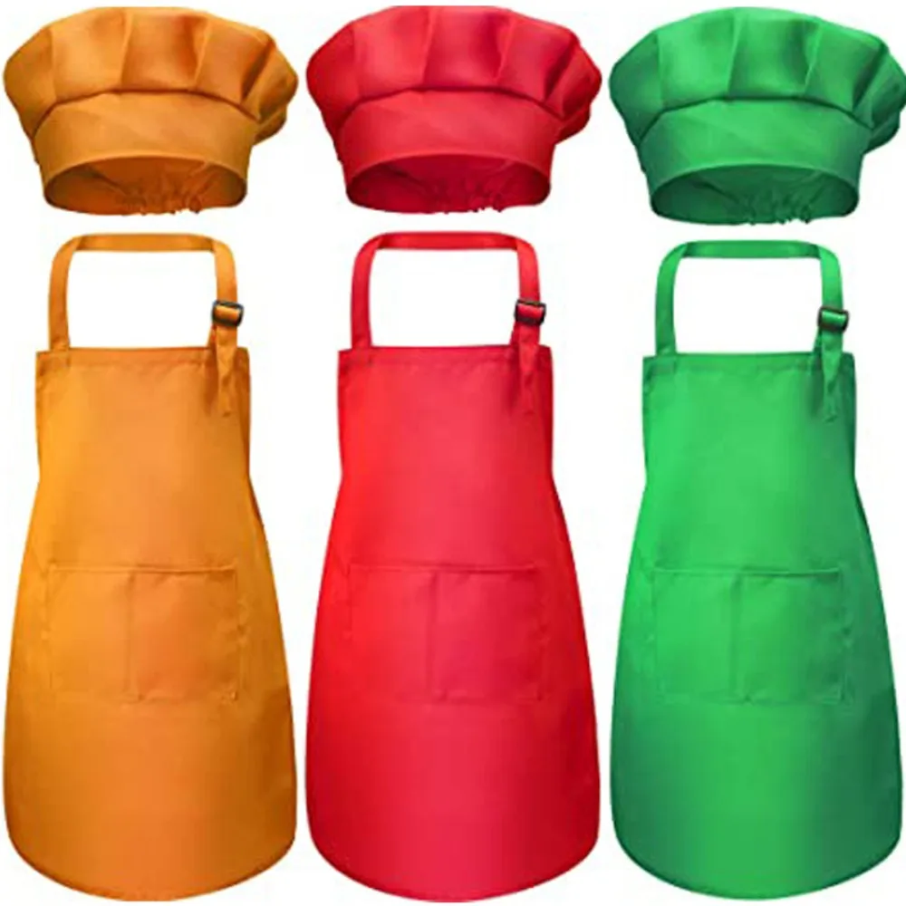 Children Chef Apron Front Pock – Baking Kitchen Kids Bewertung und Preis