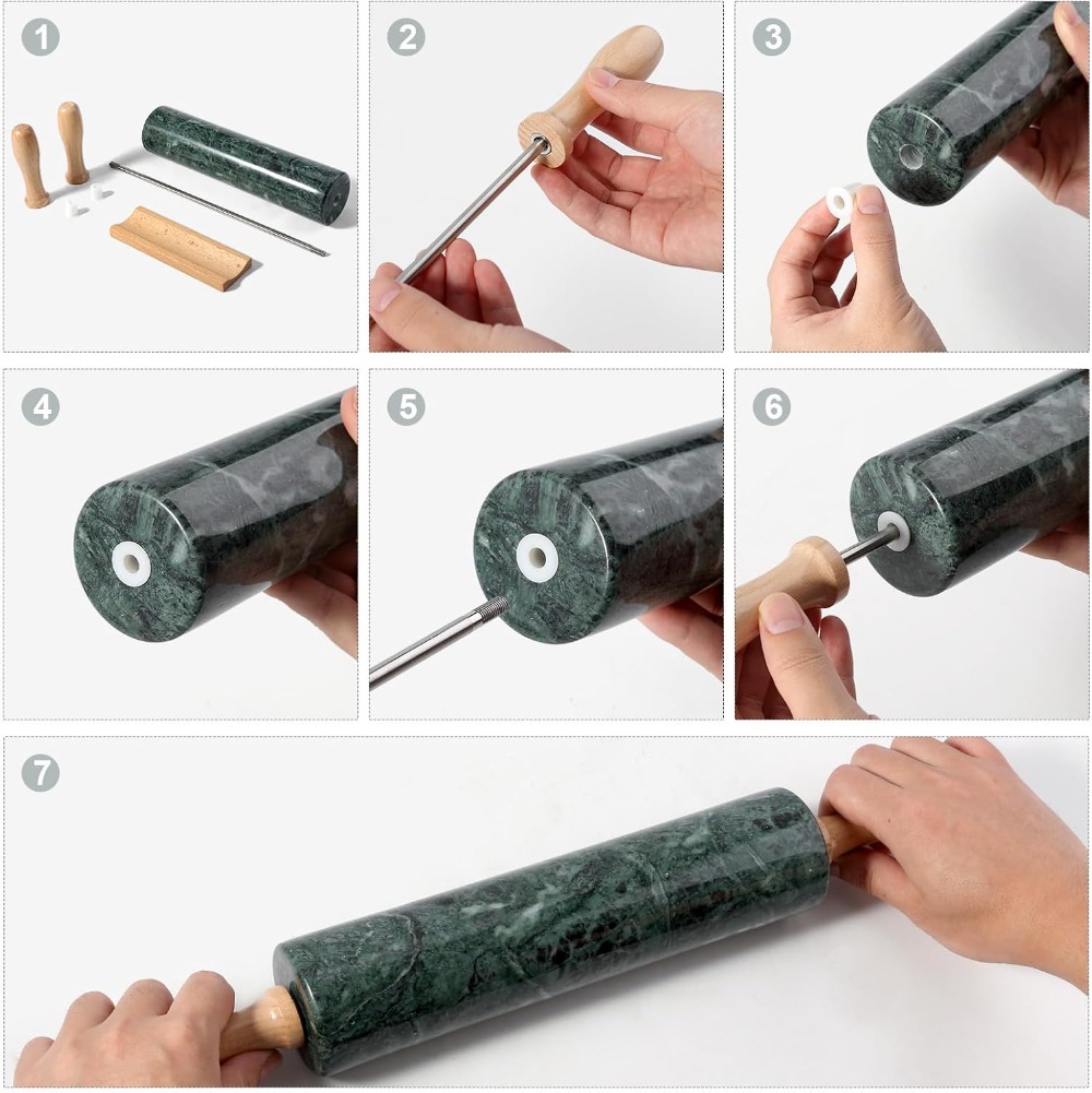 Non-Stick Green Marble Rolling – Rolling Pin Marble Bewertung und Preis