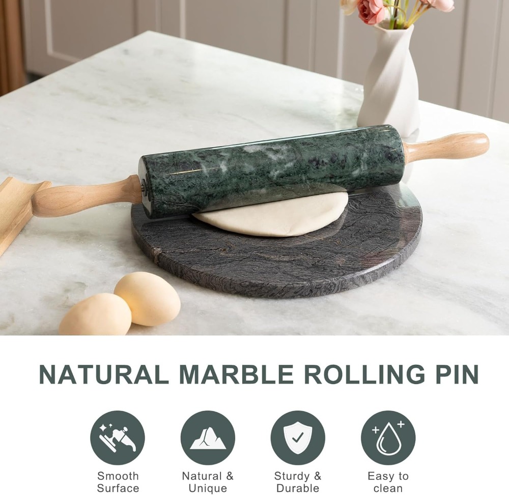 Non-Stick Green Marble Rolling – Rolling Pin Marble Bewertung und Preis