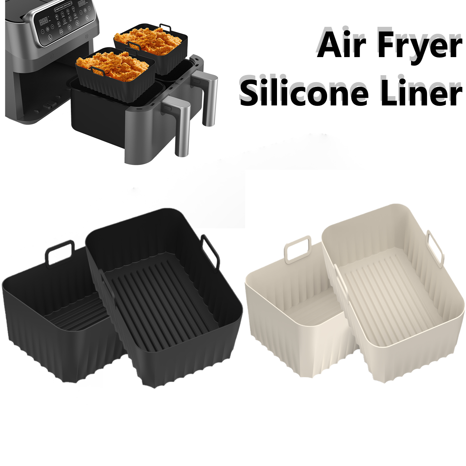 2Pcs Air Fryer Silicone Pot Ai – Kitchen Baking Pans Bewertung und Preis