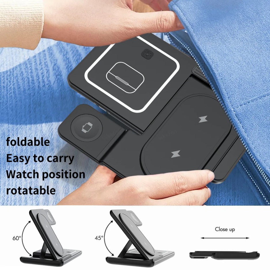 3 In 1 Foldable Wireless Charg – Cooling Rack Wire Bewertung und Preis