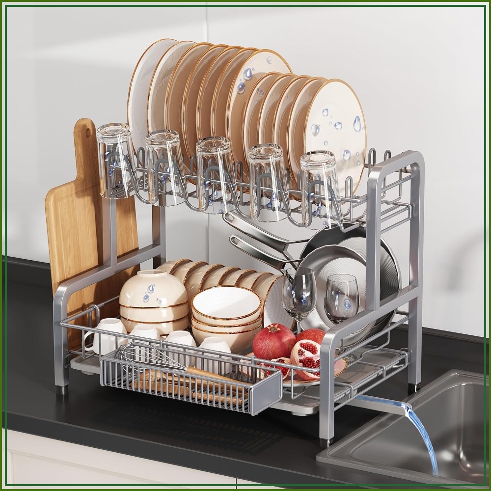 2 Tier Dish Drying Rack for Ki – Kitchen Utensils Bewertung und Preis