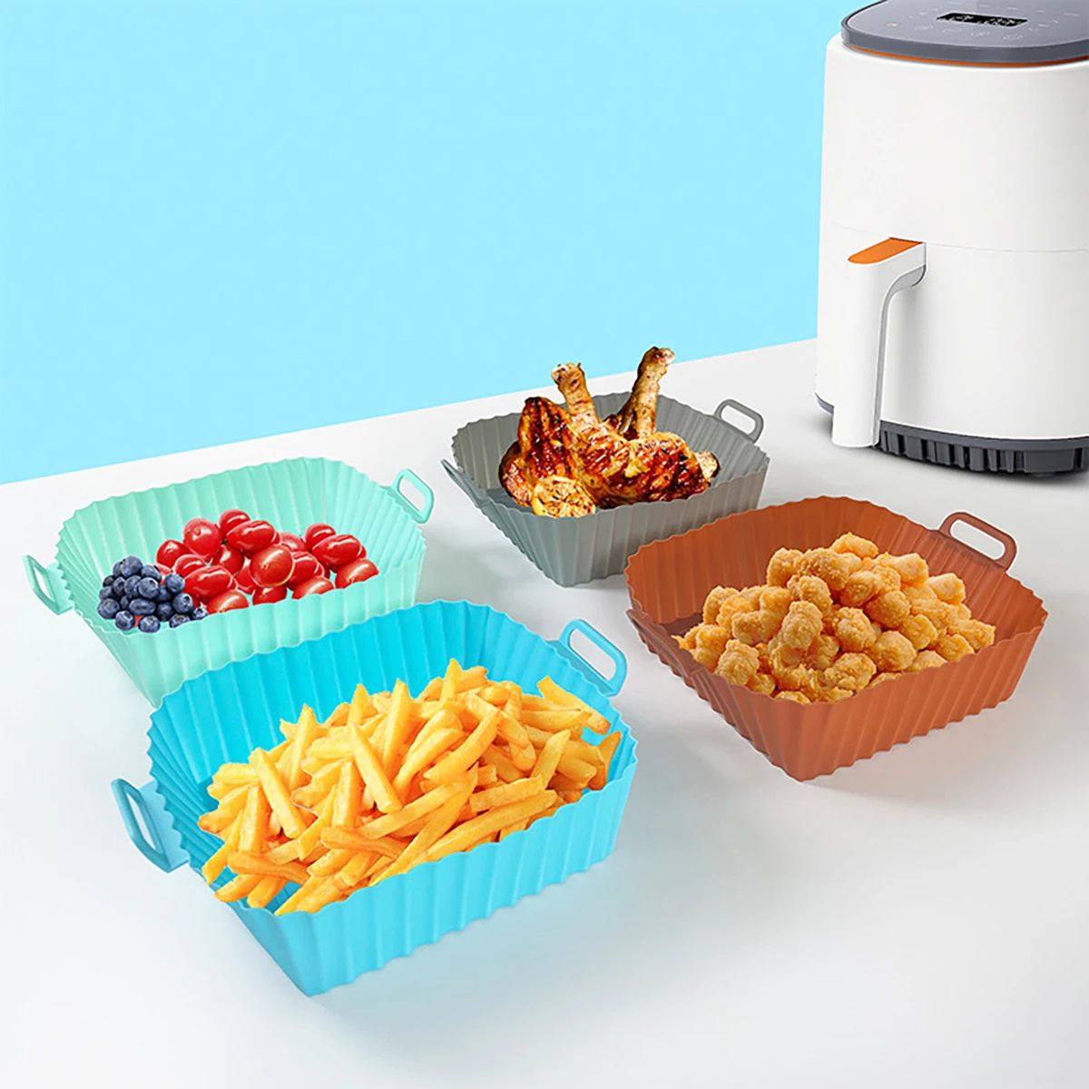 Silicone Fryer Mold Air Fryer  – Kitchen Baking Pans Bewertung und Preis
